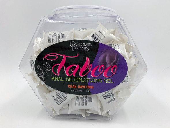Taboo - Anal Desensitizing Gel - 72 Piece Fishbowl - 10 ml Pillows Taboo - Anal Desensitizing Gel - 72 Piece Fishbowl - 10 ml Pillows