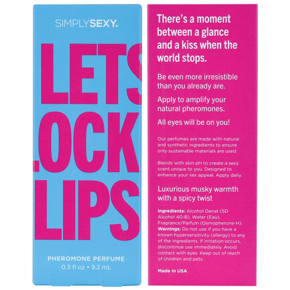 Simply Sexy Pheromone Perfume Lets Lock Lips 0.3 Oz Simply Sexy Pheromone Perfume Lets Lock Lips 0.3 Oz