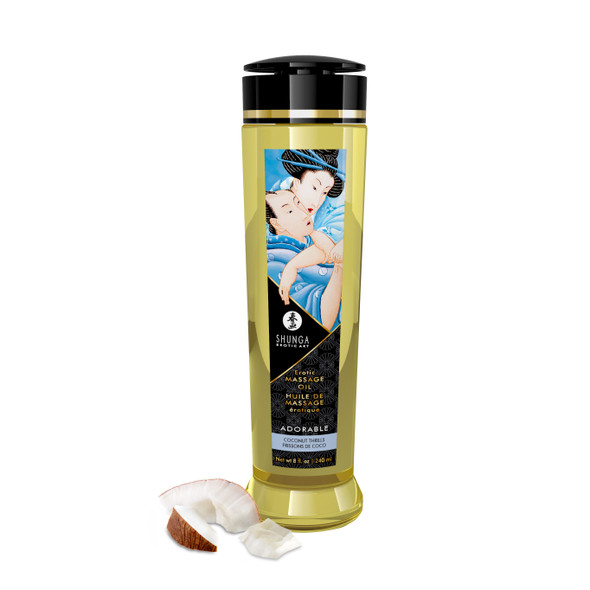 Massage Oils - Adorable 8 Fl. Oz. Coconut Thrills Massage Oils - Adorable 8 Fl. Oz. Coconut Thrills