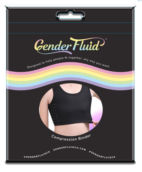 Gender Fluid Chest Compression Binder - Large - Black Gender Fluid Chest Compression Binder - Large - Black