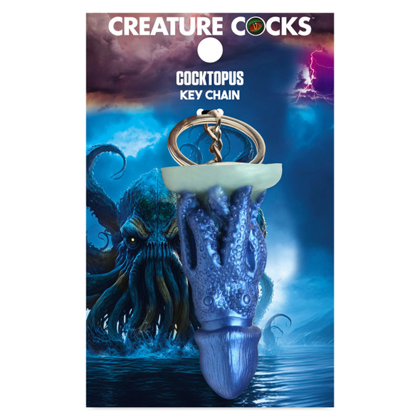Cocktopus Keychain - Blue Cocktopus Keychain - Blue