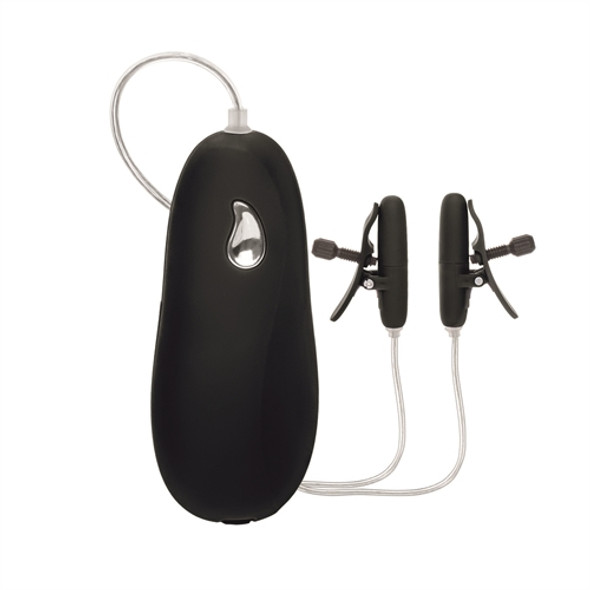 Vibrating Heated Nipple Teasers - Black Vibrating Heated Nipple Teasers - Black