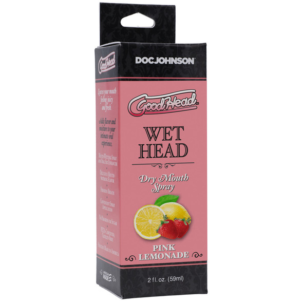 Goodhead - Wet Head - Dry Mouth Spray - Pink Lemonade - 2 Fl. Oz. (59ml) Goodhead - Wet Head - Dry Mouth Spray - Pink Lemonade - 2 Fl. Oz. (59ml)