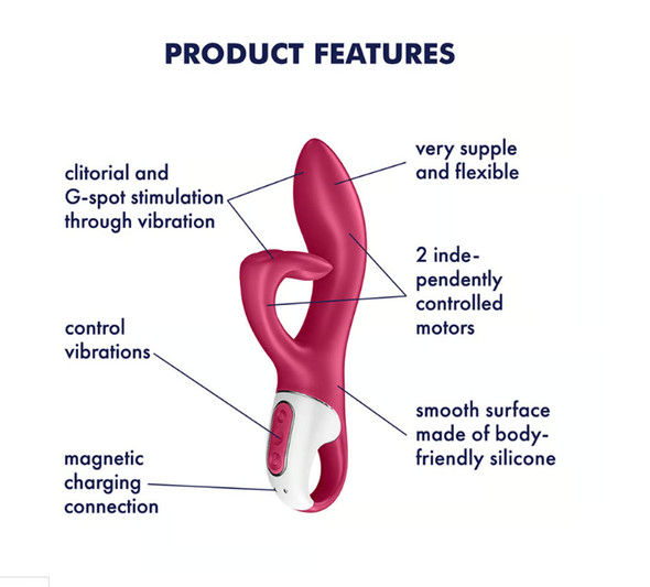 Satisfyer Embrace Me - Rabbit Vibrator - Berry Satisfyer Embrace Me - Rabbit Vibrator - Berry