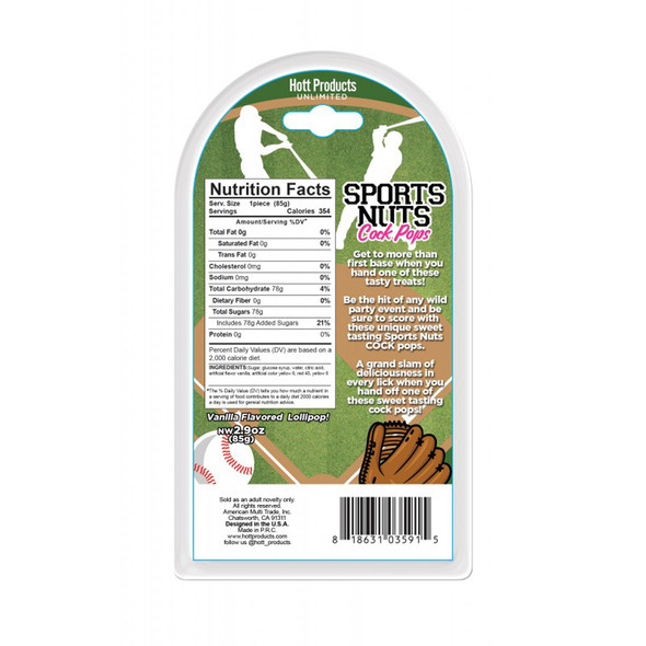Sports Nuts Cock Pops Baseballs Vanilla Lovers Sports Nuts Cock Pops Baseballs Vanilla Lovers