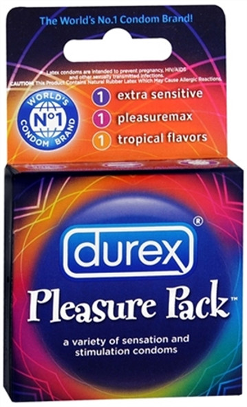 Durex Pleasure Pack - 3 Pack Durex Pleasure Pack - 3 Pack