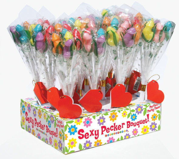 Candy Penis Bouquet - 12 Piece Display Candy Penis Bouquet - 12 Piece Display