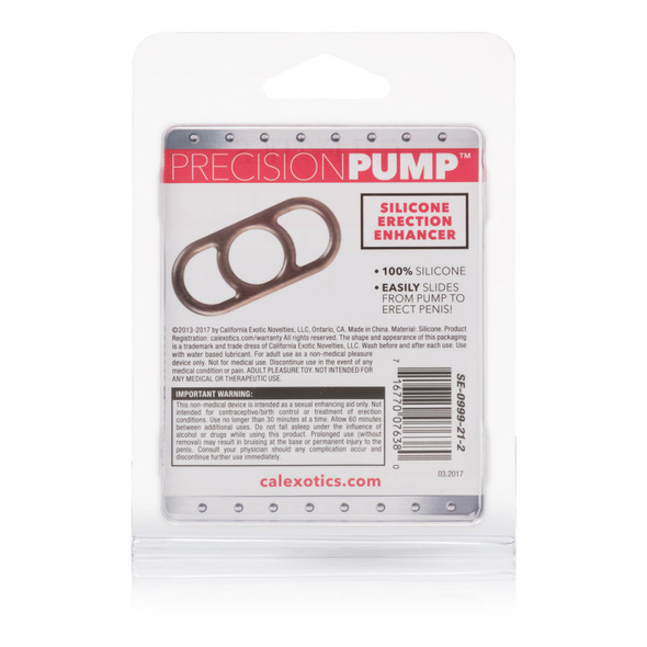 Precision Pump Silicone Erection Enhancer - Smoke Precision Pump Silicone Erection Enhancer - Smoke