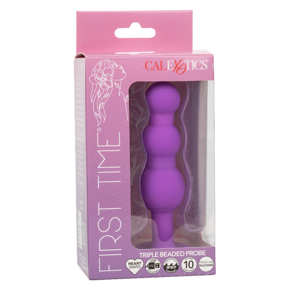 First Time Triple Beaded Probe - Purple First Time Triple Beaded Probe - Purple