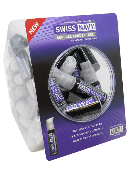 Swiss Navy Sensual Arousal Gel 1oz 50pc Fishbowl Swiss Navy Sensual Arousal Gel 1oz 50pc Fishbowl
