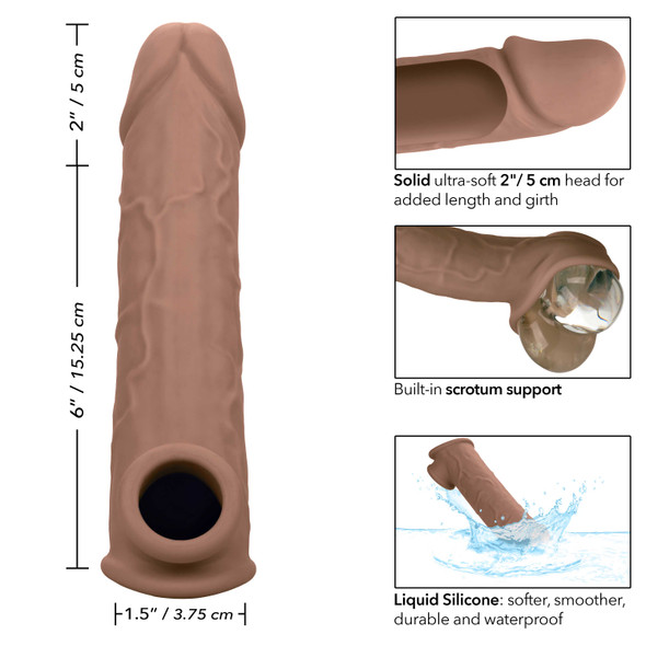 Performance Maxx Life-Like Extension 8 Inch - Brown Performance Maxx Life-Like Extension 8 Inch - Brown