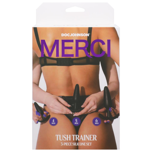 Merci - Tush Trainer - 3 Piece Silicone Set - Black Merci - Tush Trainer - 3 Piece Silicone Set - Black