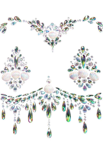 Siren Adhesive Body Jewels Sticker - Clear Siren Adhesive Body Jewels Sticker - Clear
