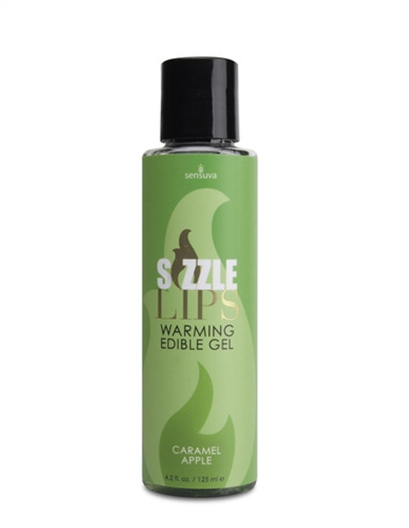 Sizzle Lips Warming Edible Gel - Caramel Apple - 4.2 Oz. Sizzle Lips Warming Edible Gel - Caramel Apple - 4.2 Oz.