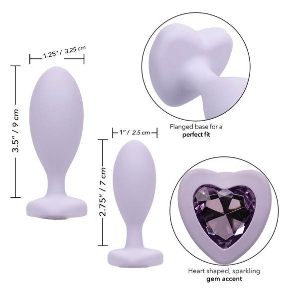 Love Crystal Booty Duo - Purple Love Crystal Booty Duo - Purple