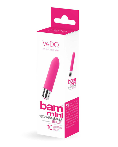 Bam Mini Rechargeable Bullet Vibe - Foxy Pink Bam Mini Rechargeable Bullet Vibe - Foxy Pink
