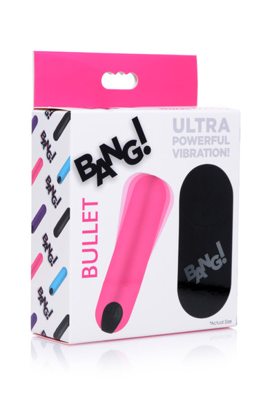 Bang Vibrating Bullet With Remote Control - Pink Bang Vibrating Bullet With Remote Control - Pink