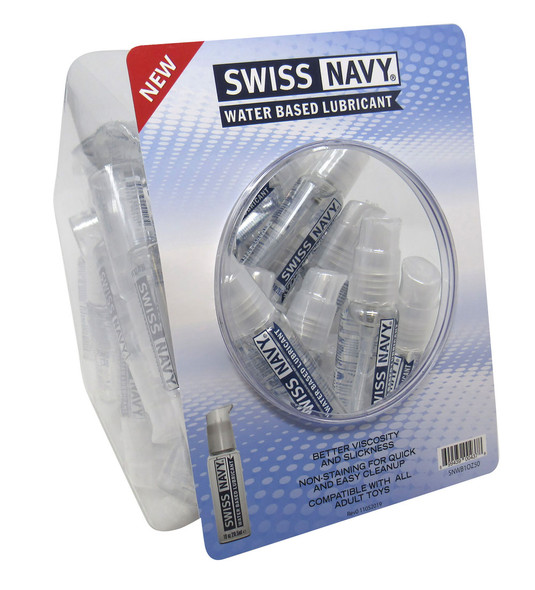 Swiss Navy Water-Based 1oz 50ct Fishbowl Swiss Navy Water-Based 1oz 50ct Fishbowl