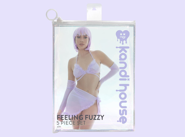 Feeling Fuzzy 5pc Set - Small/medium Lilac Feeling Fuzzy 5pc Set - Small/medium Lilac