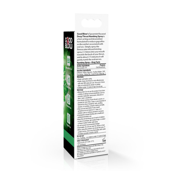Deep Throat Spray 1oz - Spearmint Deep Throat Spray 1oz - Spearmint
