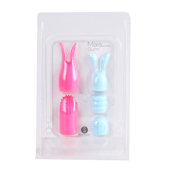 Quinn 5 Piece Silicone Attachments - Pink/blue Quinn 5 Piece Silicone Attachments - Pink/blue