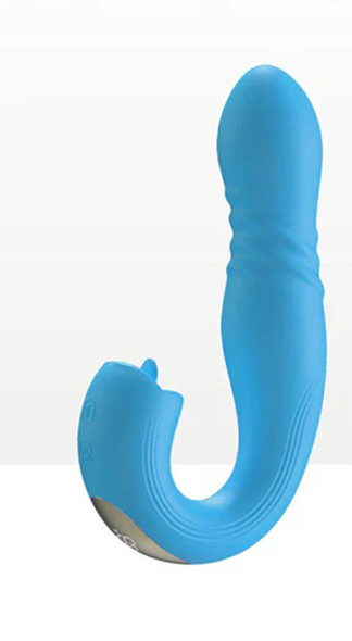 Joi Thrust 2 - App Controlled Thrusting G-Spot Vibrator - Blue Joi Thrust 2 - App Controlled Thrusting G-Spot Vibrator - Blue