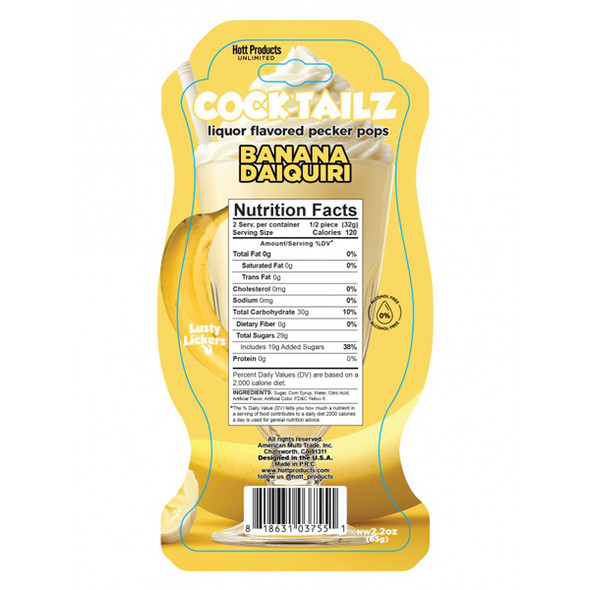 Cocktailz Banana Daiquiri Pecker Pop Cocktailz Banana Daiquiri Pecker Pop