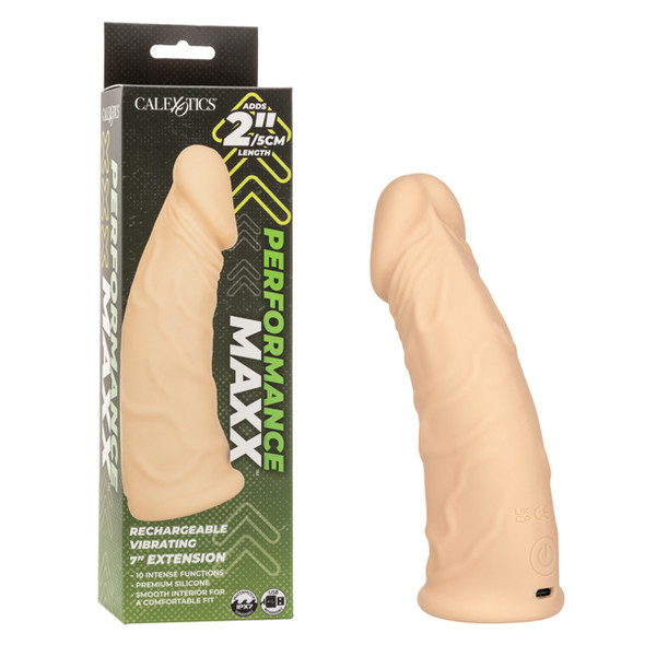 Performance Maxx Rechargeable Vibrating Extension 7" - Ivory Performance Maxx Rechargeable Vibrating Extension 7" - Ivory