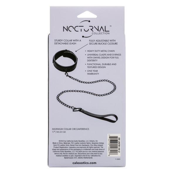 Nocturnal Collection Collar and Leash - Black Nocturnal Collection Collar and Leash - Black