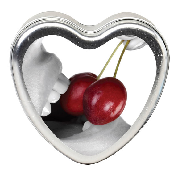 Edible Heart Candle - Cherry - 4 Oz. Edible Heart Candle - Cherry - 4 Oz.