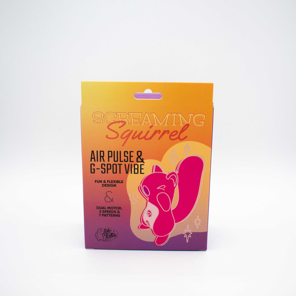 Screaming Squirrel Air Pulse and G-Spot Vibrator - Pink Screaming Squirrel Air Pulse and G-Spot Vibrator - Pink