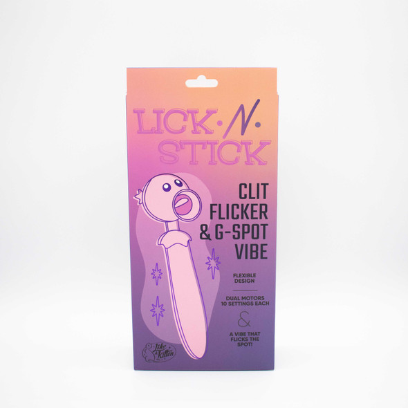 Lick n' Stick Clit Flicker and G-Spot Vibrator - Pink Lick n' Stick Clit Flicker and G-Spot Vibrator - Pink