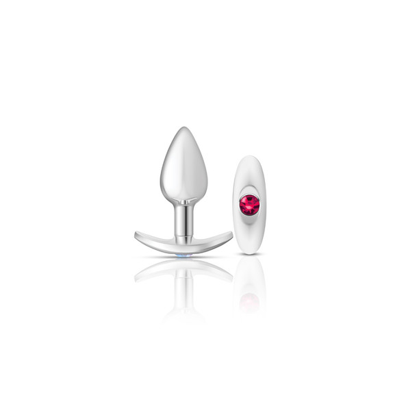 Silver Anchor Buttplug Kit - Clear Iridescent/pink Silver Anchor Buttplug Kit - Clear Iridescent/pink