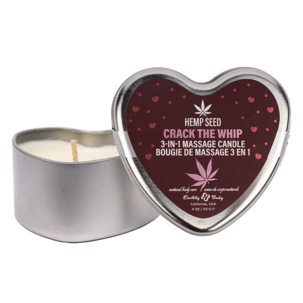 Hemp Seed 3 in 1 Massage Candle Crack the Whip 4.7oz Hemp Seed 3 in 1 Massage Candle Crack the Whip 4.7oz