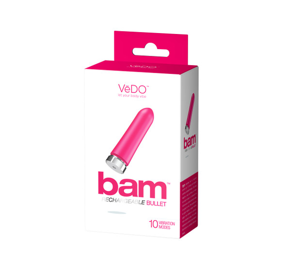 Bam Rechargeable Bullet - Hot in Bed Pink Bam Rechargeable Bullet - Hot in Bed Pink