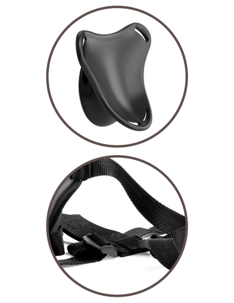 King Cock Elite Beginner's Body Dock Strap-on Harness - Black King Cock Elite Beginner's Body Dock Strap-on Harness - Black