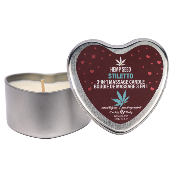 Hemp Seed 3 in 1 Massage Candle Stiletto 4.07oz Hemp Seed 3 in 1 Massage Candle Stiletto 4.07oz