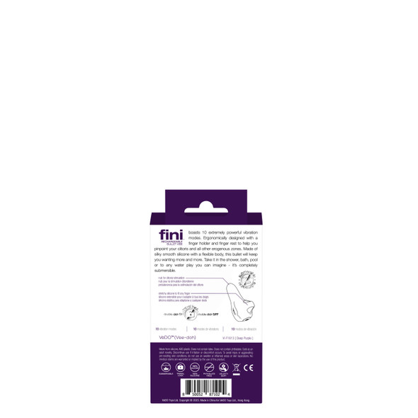 Fini Rechargeable Bullet Vibe - Purple Fini Rechargeable Bullet Vibe - Purple
