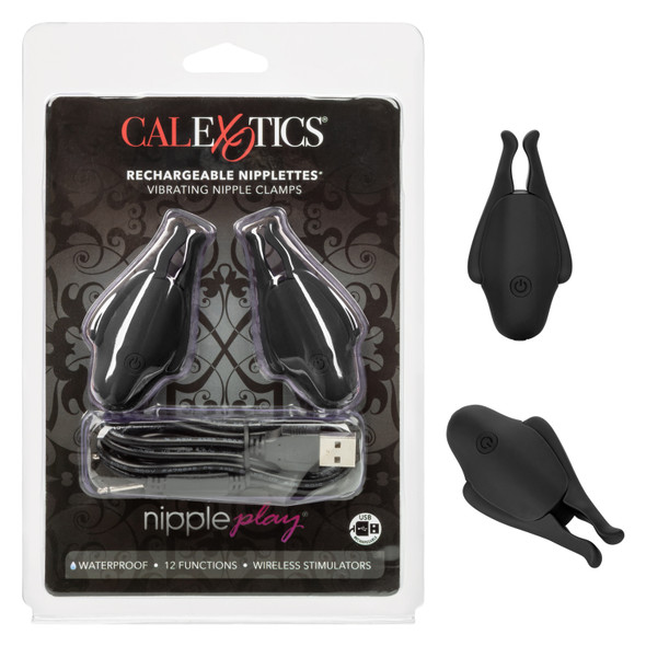 Nipple Play Rechargeable Nipplettes - Black Nipple Play Rechargeable Nipplettes - Black