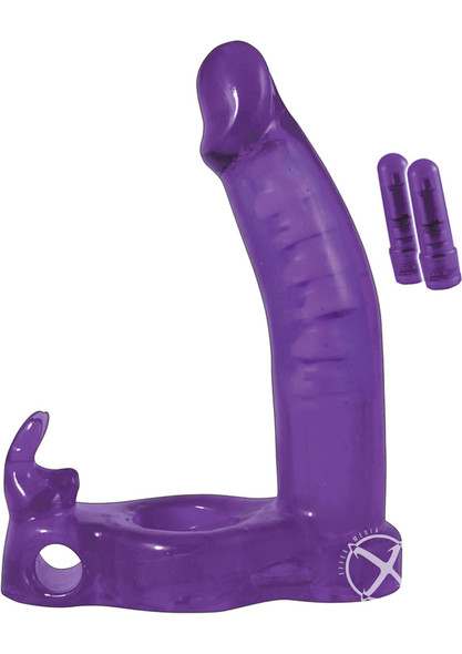 Dbl Penetrator Rabbit C Ring Purple Dbl Penetrator Rabbit C Ring Purple