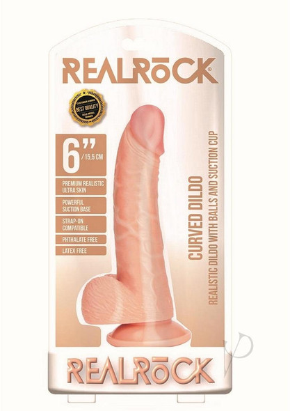 Realrock Curved W/balls 6 Vanilla Realrock Curved W/balls 6 Vanilla