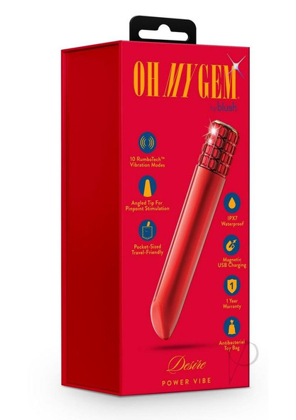 Oh My Gem Desire Bullet Vibe Ruby Oh My Gem Desire Bullet Vibe Ruby