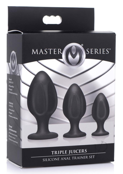 Ms Triple Juicers Anal Trainer Set Black Ms Triple Juicers Anal Trainer Set Black