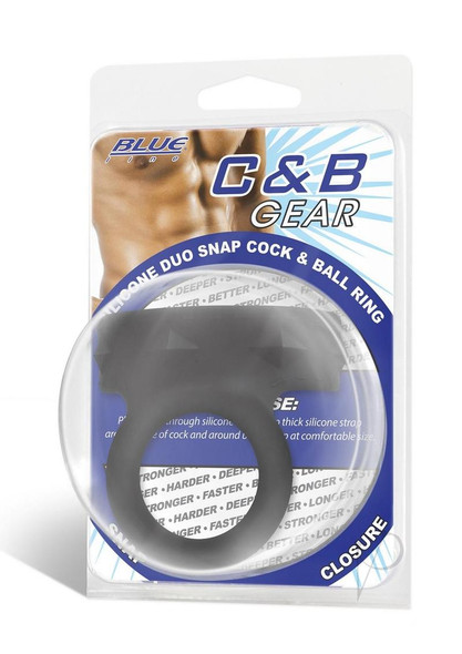 Blueline Duo Snap Cock Ball Ring Blueline Duo Snap Cock Ball Ring