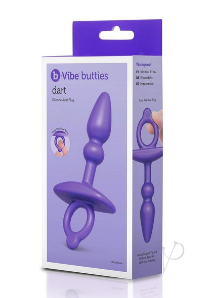 B Vibe Butties Dart Anal Plug Pur