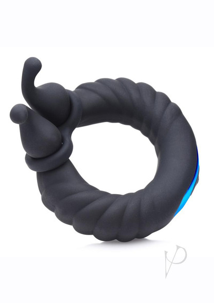 Tm 10x Cock Cobra Dual Cock Ring Blk Tm 10x Cock Cobra Dual Cock Ring Blk