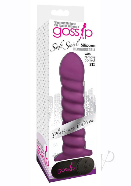 Gossip Soft Swirl Vibrator Purple(disc)