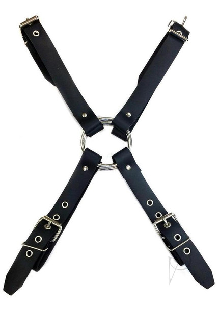 Rouge Rubber Harness Blk Xl