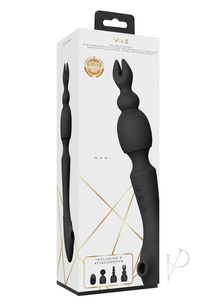 Vive Nami Pulse Wave Wand Black