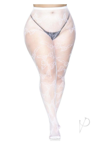 Butterfly Net Tights 1x/2x White(sale)